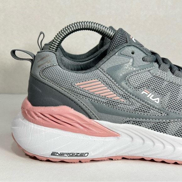 Fila Futurist C Gray & Blush Pink Athletic Running Sneakers Shoes; Women’s Sz 8 - Picture 6 of 16